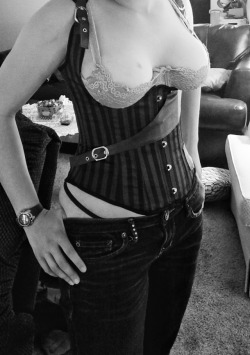 Here’s an oldie but goodie of me in a corset! Hehe notice