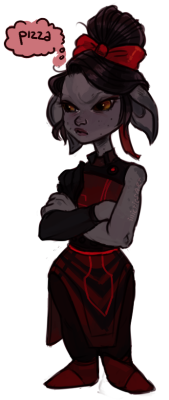 illicticsart:  stressed so here is a doodle of my new asura baby