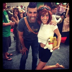 Hope you enjoyed your first comic con @tweetsoutloud! #iamsoshort