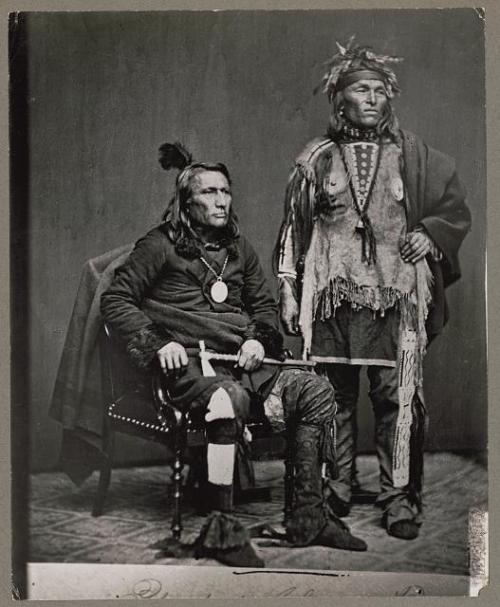 blondebrainpower:  Chief Crane, Potawatomi, holding tomahawk