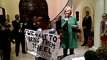 odinsblog:  Talk about speaking truth to powerâ€¦ I want to applaudÂ Ashley Williams, the #BlackLivesMatter protester who confronted Hillary Clinton and demanded an apology for Clintonâ€™s use of â€œsuperpredators with no conscience and no empathy, who
