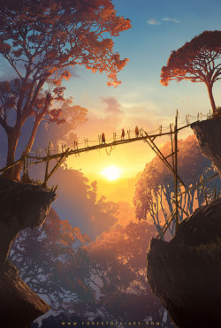 little-dose-of-inspiration:Forest of Liars : Sunset on the wood