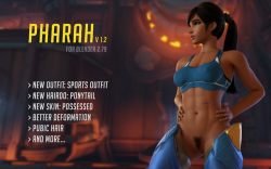 My Pharah model has been updated!!!What’s new in 1.2added ponytail