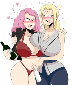 theboss445:  bungee-gumu: Tsunade and Vanessa  My twitter This