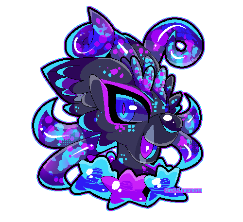 gullacassrainbowart:  Galaxy deer comms. for Velums@dA! ★.｡.:*☆!