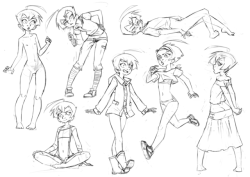 thepinkpirate:  Loads more Sarah sketches. Probably my favorite