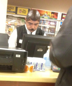 ratchetmess:  Did this man use shoe shine as hair??