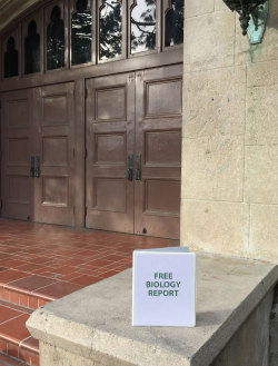 obviousplant:  I left a free biology report outside a Los Angeles