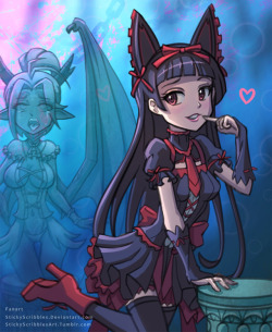 Rory Mercury and GiselleRory Mercury captures Giselle cursing