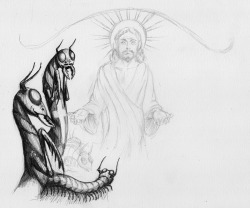 Remember that time when EC was sketching Jesus and bugs.I don’t