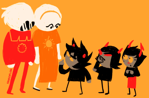 frankenflora:homestuck au where everythings the same except that