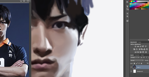 poikas:  wip ~ decided i wanted to paint some hq stage play tonight (twit)