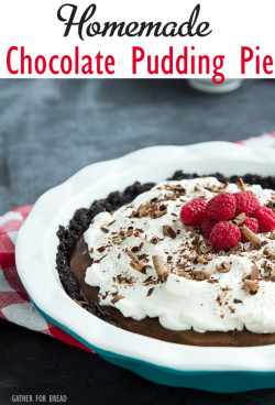 foodffs:  Homemade Chocolate Pudding Pie Really nice recipes.