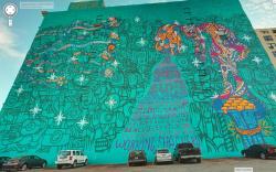 petrichosass:  view of the foster the people mural from google