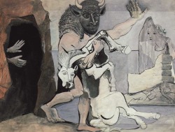 arthistorybitch: Pablo Picasso - Minotaur with Dead Mare in