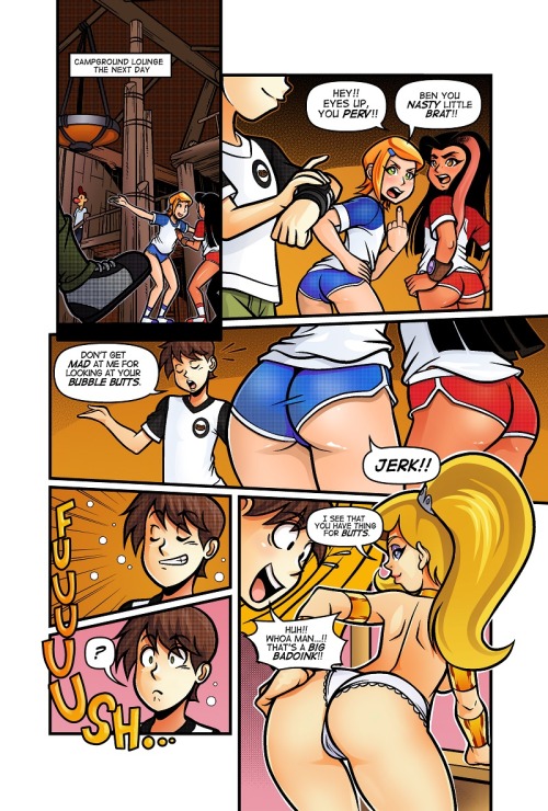  Camp Woody Camp Chaos pg 1-2 COMMISSIONED ARTWORK done by: linnoart Concept and idea: me  Colors and shading done by: Nearphotison ______________________ Page 1: Eris finally getting some payback on Mandy for all her past transgressions against her.  Pag