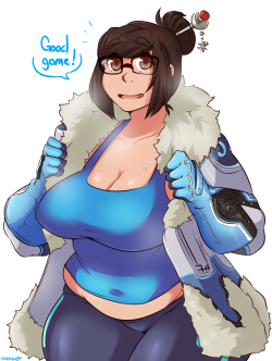 queenchikkbug:  Mei giving her thanks!   very good game~ <