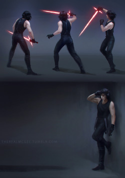 therealmcgee:  Kylo training / figure drawing practice ( ͡º