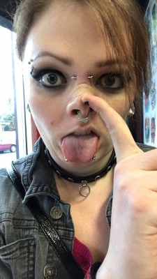 wreckmyshit:  Got a couple new piercings ;)