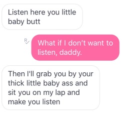 princess-lilyrose:  When you tease daddy while he’s with his
