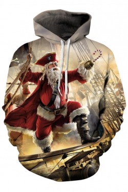 hollefine: Hot-selling unisex hoodies  Santa Claus // Galaxy