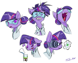 tsitra360:  Science TwiQuick drawings of Twi doing science stuff….for