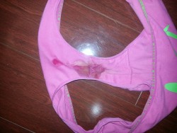 hornyfeels:  My panty from one of my followers telling me what they are gonna do to me 