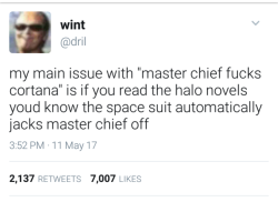 pisshets: magical-girl:   If you actually do read halo lore it’s