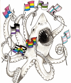 pansexualityisperfect:  dukecitydarkknight:  Sharktopus Loves