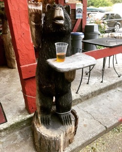 Bear with beer. #peghouse #mendocino #standishhickey