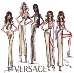 haydenwilliamsillustrations:  Quick sketch of the iconic Versace