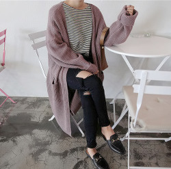 liliest:  long chunky cardigan use code “liliest” for 10%