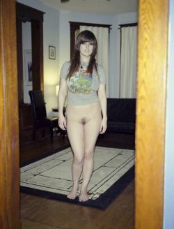 nerdygirlsnaked:  The downside (or upside) of getting dressed