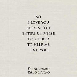 bestlovequotes:  The entire universe conspired to help me find