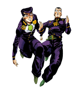 kishibejosuke:  transparent Josuke & Okuyasu 