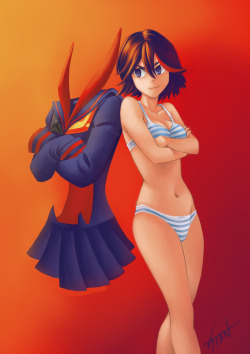 kryptonlogic:  Ryuko Matoi and Senketsu by Stan-kun81  I love