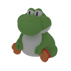 dfcho: My take on the Fat Yoshi concept from Super Mario RPG.