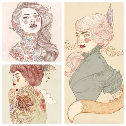 lcillustration:  These ladies are now £20 on Etsy! www.Etsy.com/shop/LizCillustration
