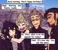 destiny-islanders:Noctis Week | Day 7 | Happy Birthday, Noctis!