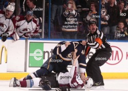 bruins-babe:  the signs as: people in this wild hockey picture