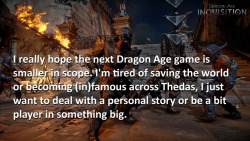 dragonageconfessions:  CONFESSION:  I really hope the next Dragon