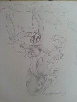 weasselk:  Mega lopunny from pokemon game. Draw while away from