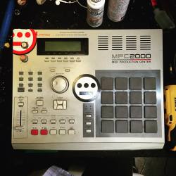 waveformless:  On the bench at Waveformless. Repairing this MPC-2000