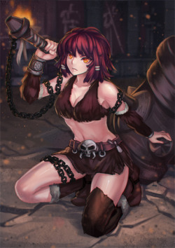 Female Barbarian by Kaizeru 