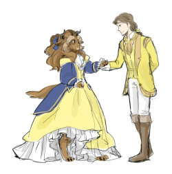 dc9spot:  Beauty(?) and the Beast …genderbend XD!  why isnt