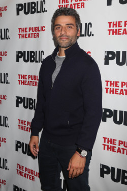 celebsofcolor:  Oscar Isaac poses at The Opening Night celebration