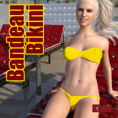  It’s  Summer. It’s Hot. It’s time to hit the beach and that of course means  your figures need a new bikini. The Bandeau Bikini is the newest in  fashion as well as the rigging built in!   KT did has got you covered and keeping you