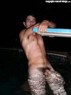 straightnakedthugs:  This is Bam at one of our naked pool parties