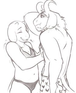 lassenby:  Toriel and Asgore, young and in love. :’3 