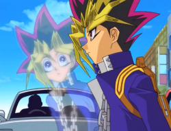 dragontamer05:Yami is basically making Yugi skip school to go